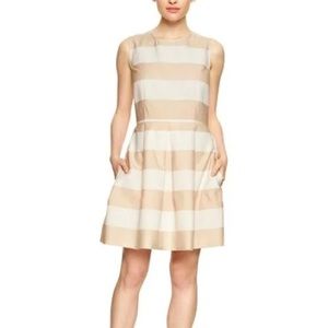GAP pink white rugby striped dress with pockets 0P